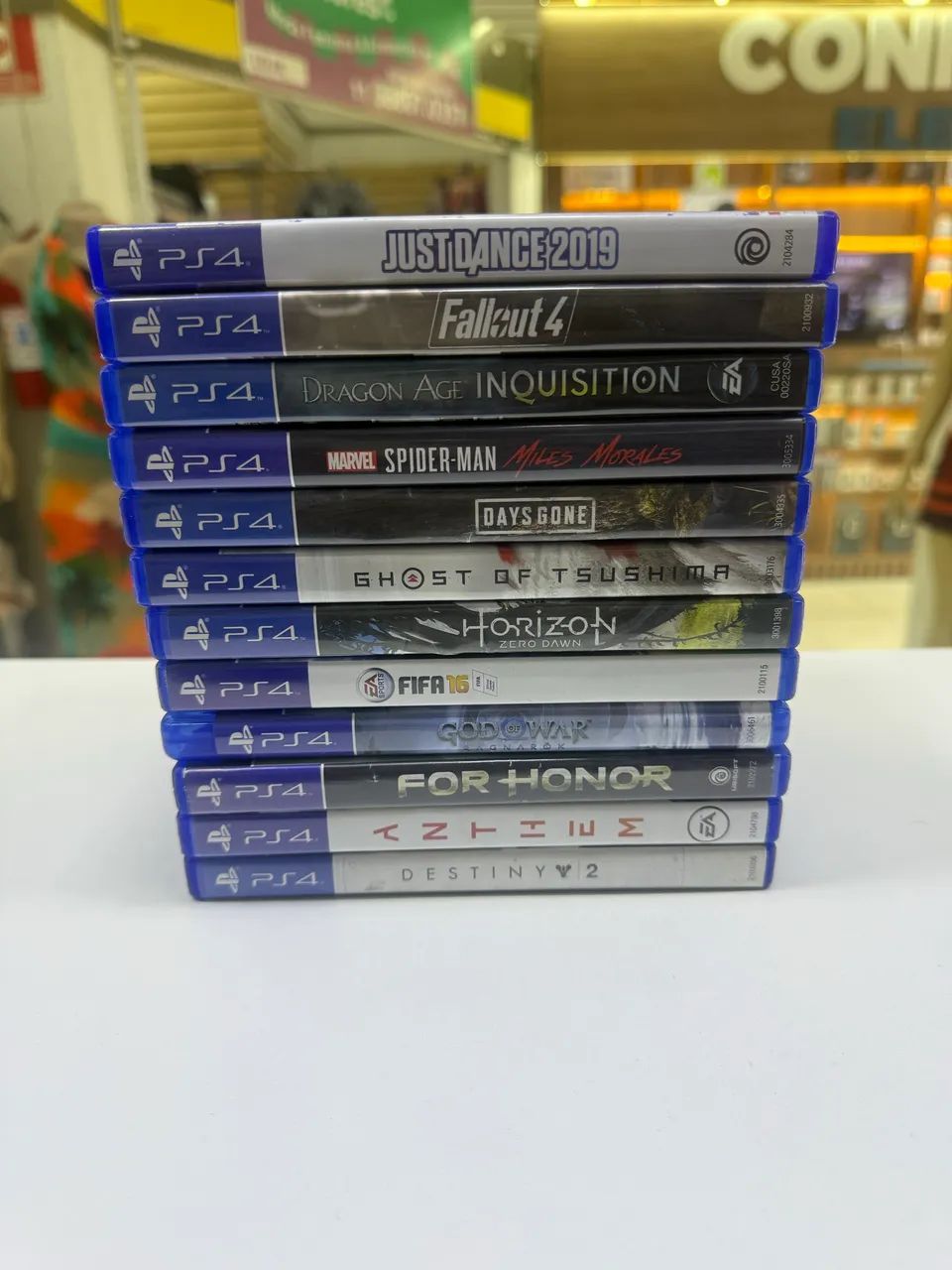Jogos de PS4 - valores mínimos na descrição 