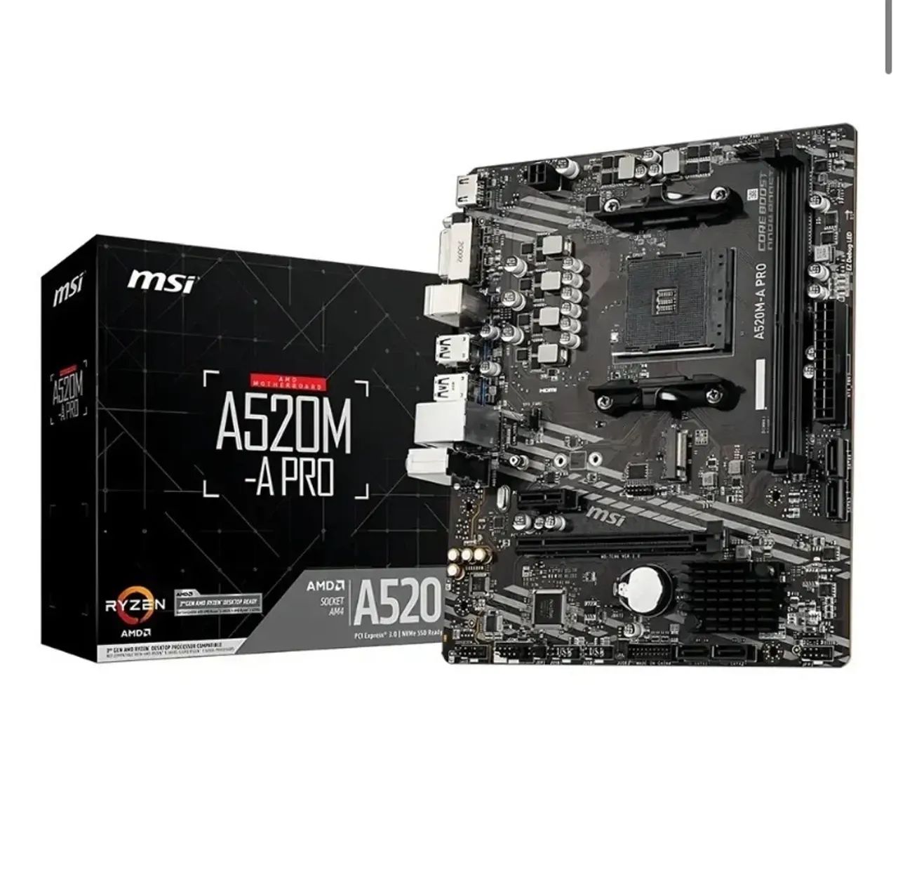 Placa Mãe MSI A520M-A PRO | AM4 / DDR4 - Foto 2