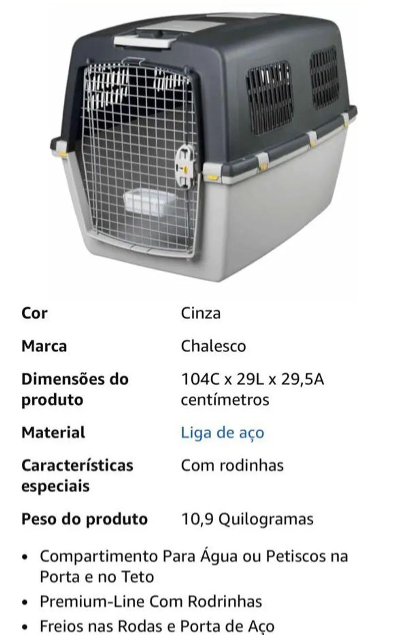 Caixa de transporte Chalesco - Foto 3