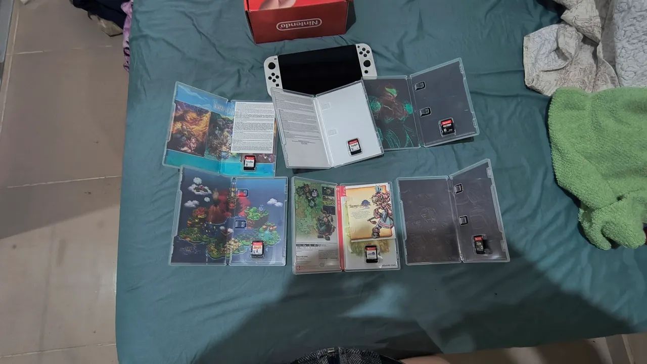 Nintendo switch OLED com 6 jogos  - Foto 2
