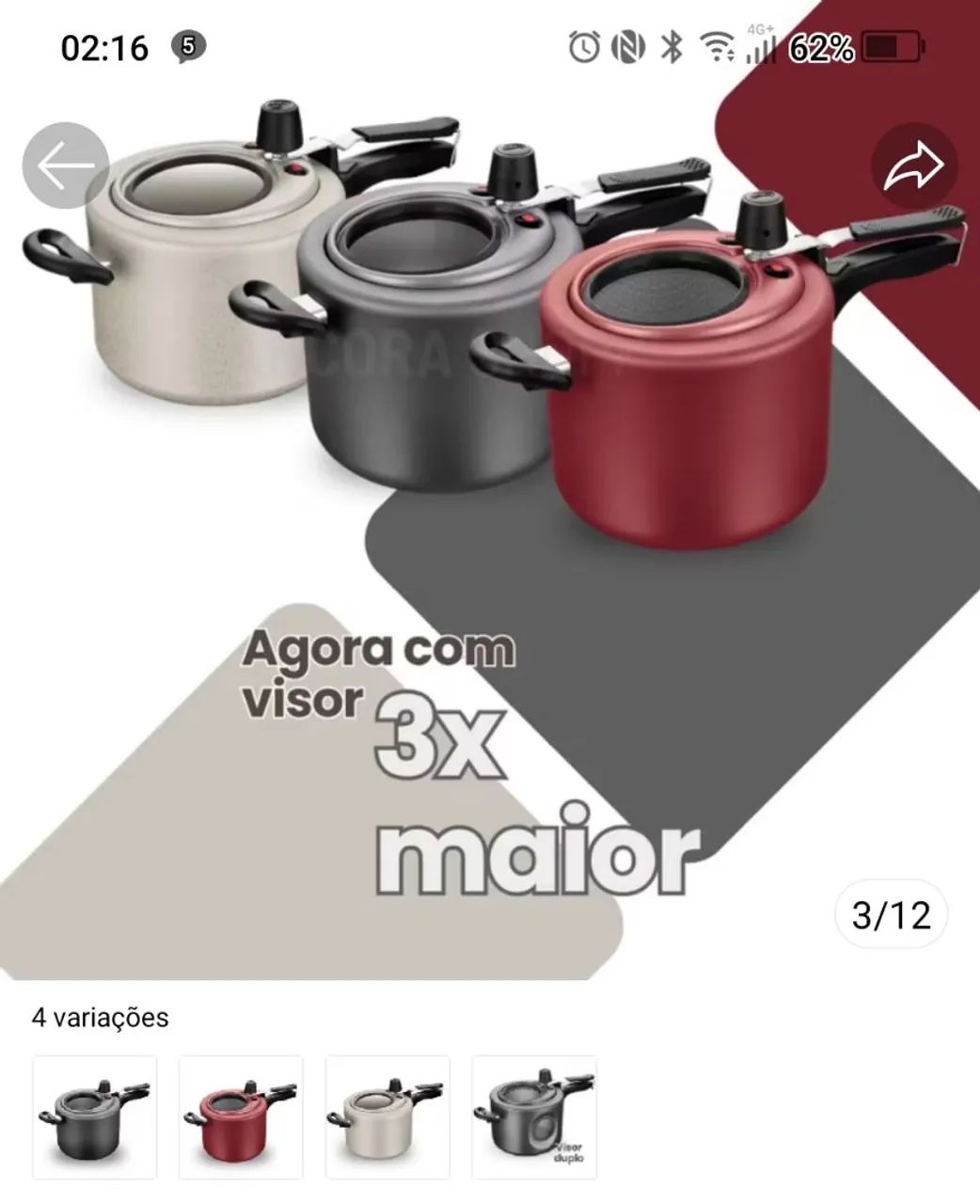 Panela de pressão  - Foto 3