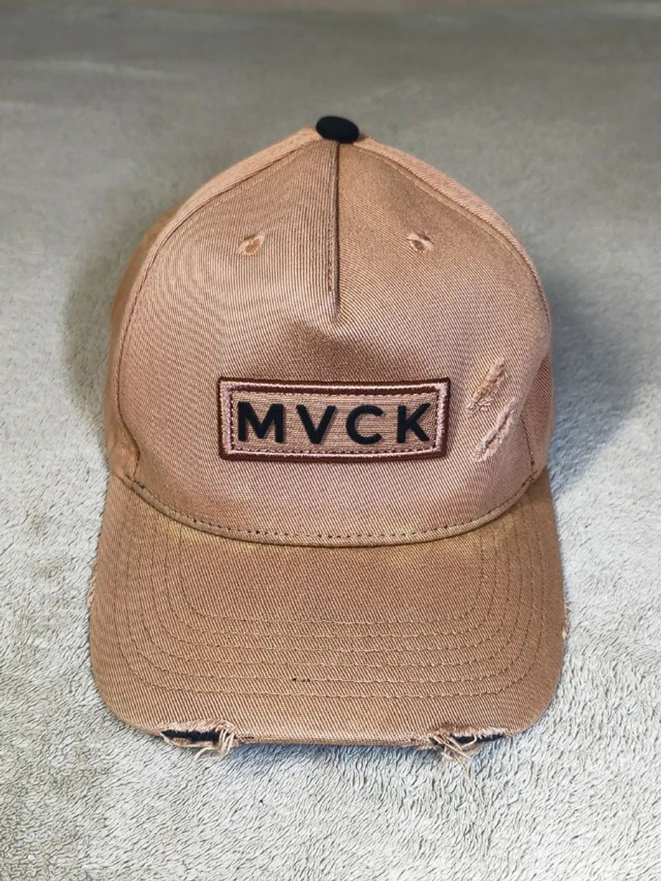 Boné Original MVCK Street Militar Destroyed - Caramelo Aba Curva Premium Tam. Único - Foto 2