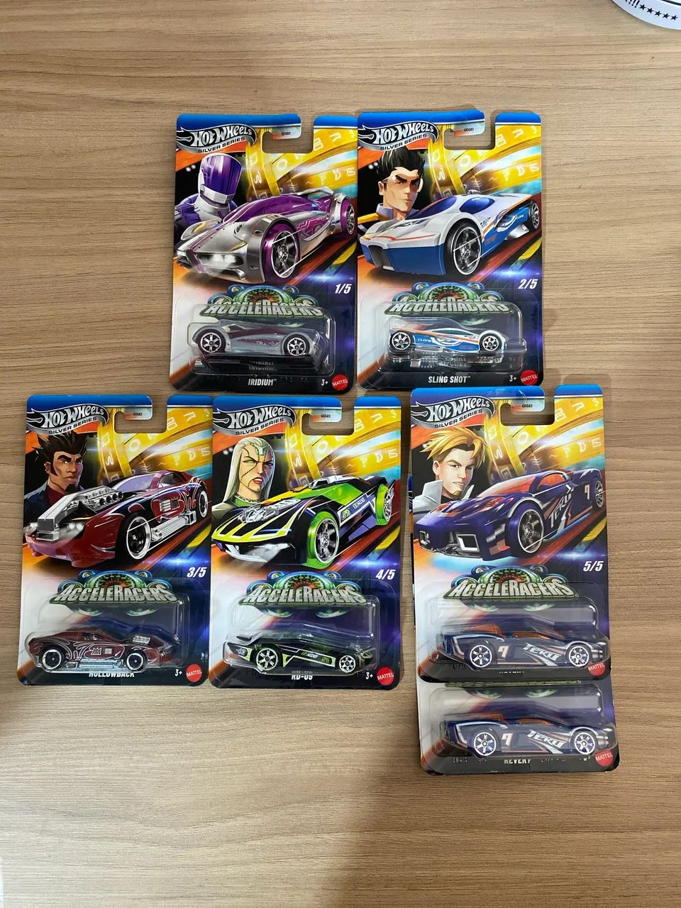 Hotwheels Acceleracers Silver Séries set completo com 2 reverbs
