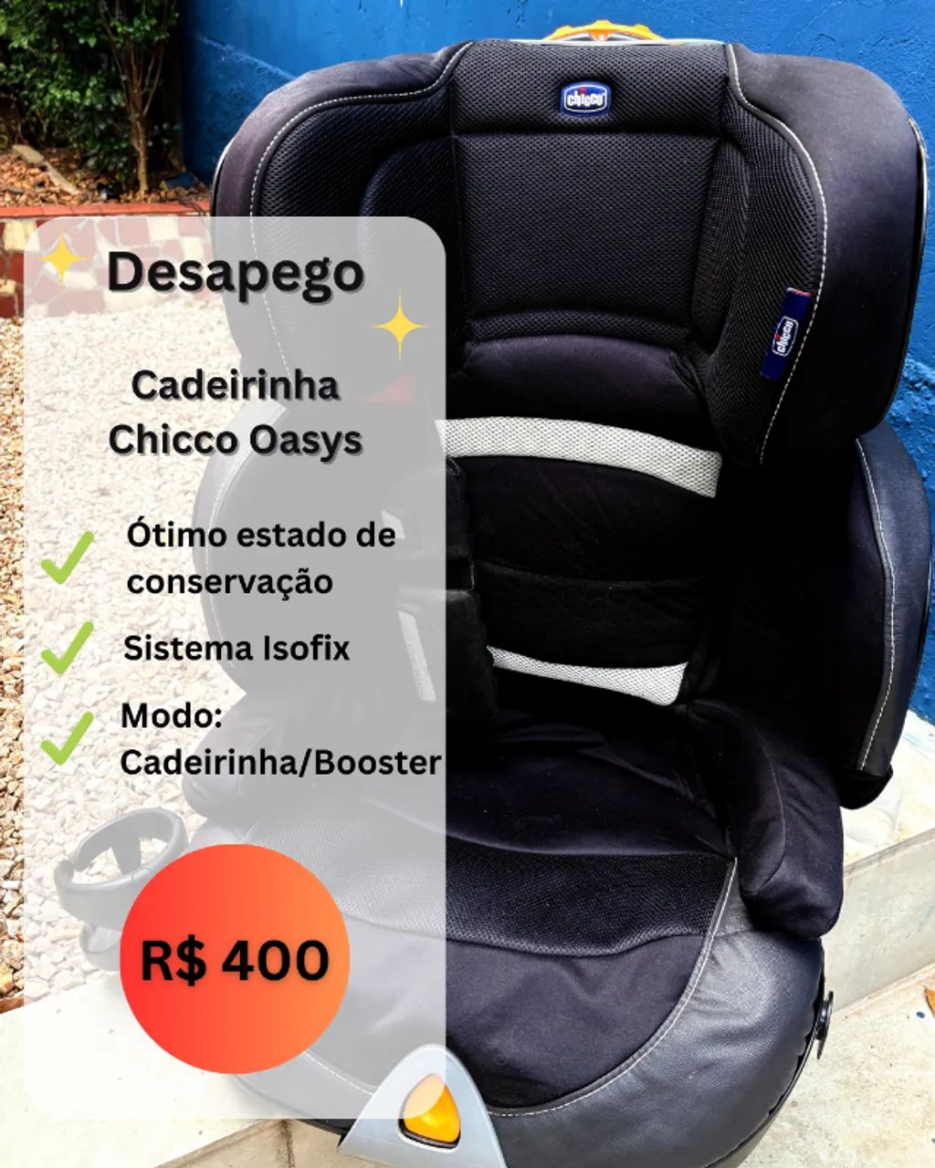 Cadeirinha Chicco Oasys