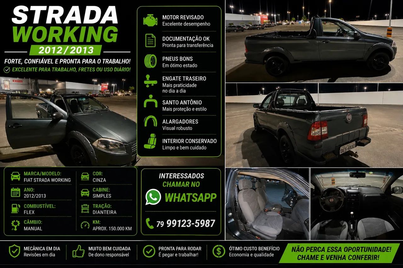 Fiat Strada Working 1.4 MPI Fire Flex 8V CS 2013
