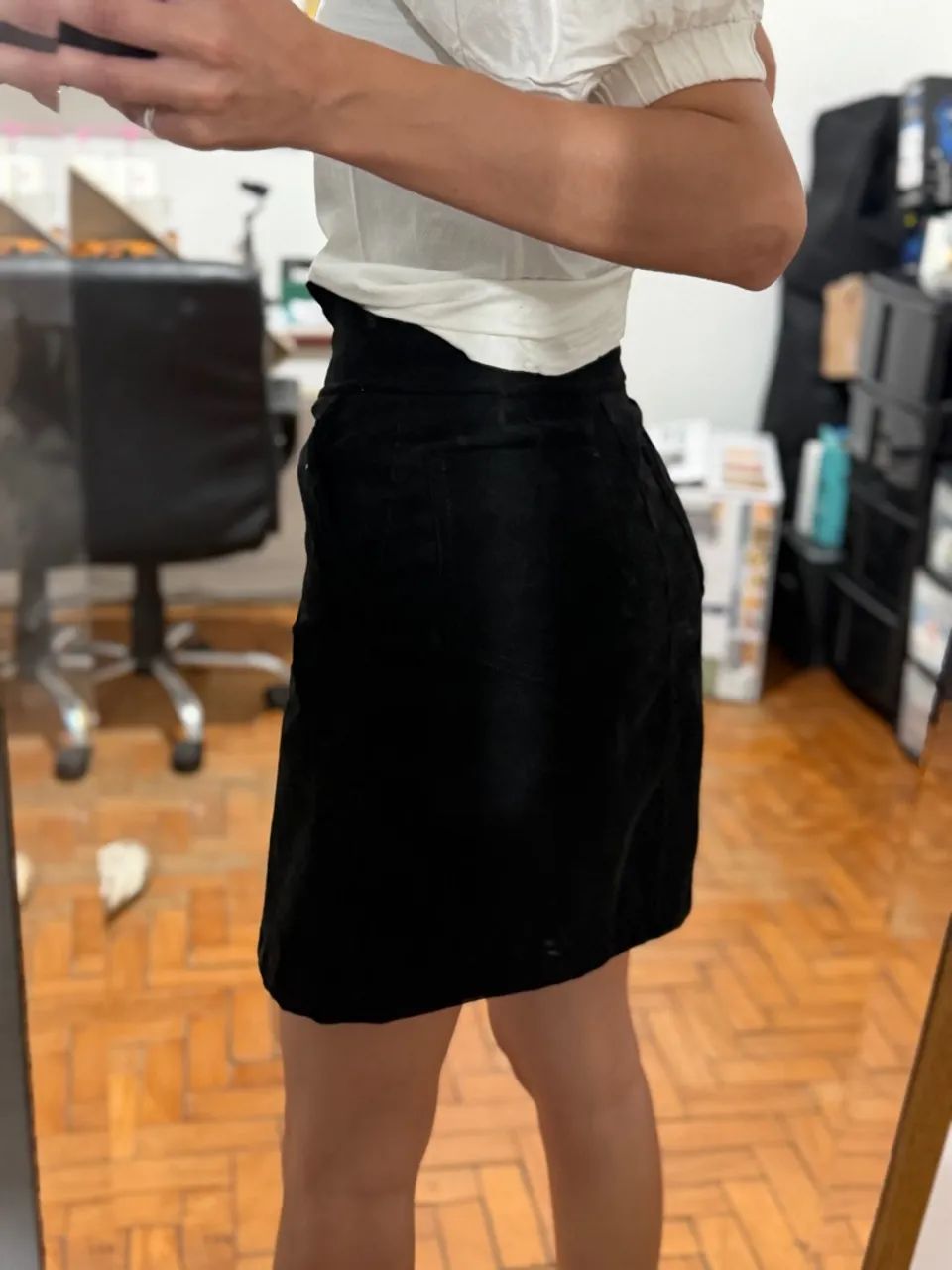 Saia preta tamanho P - Foto 3