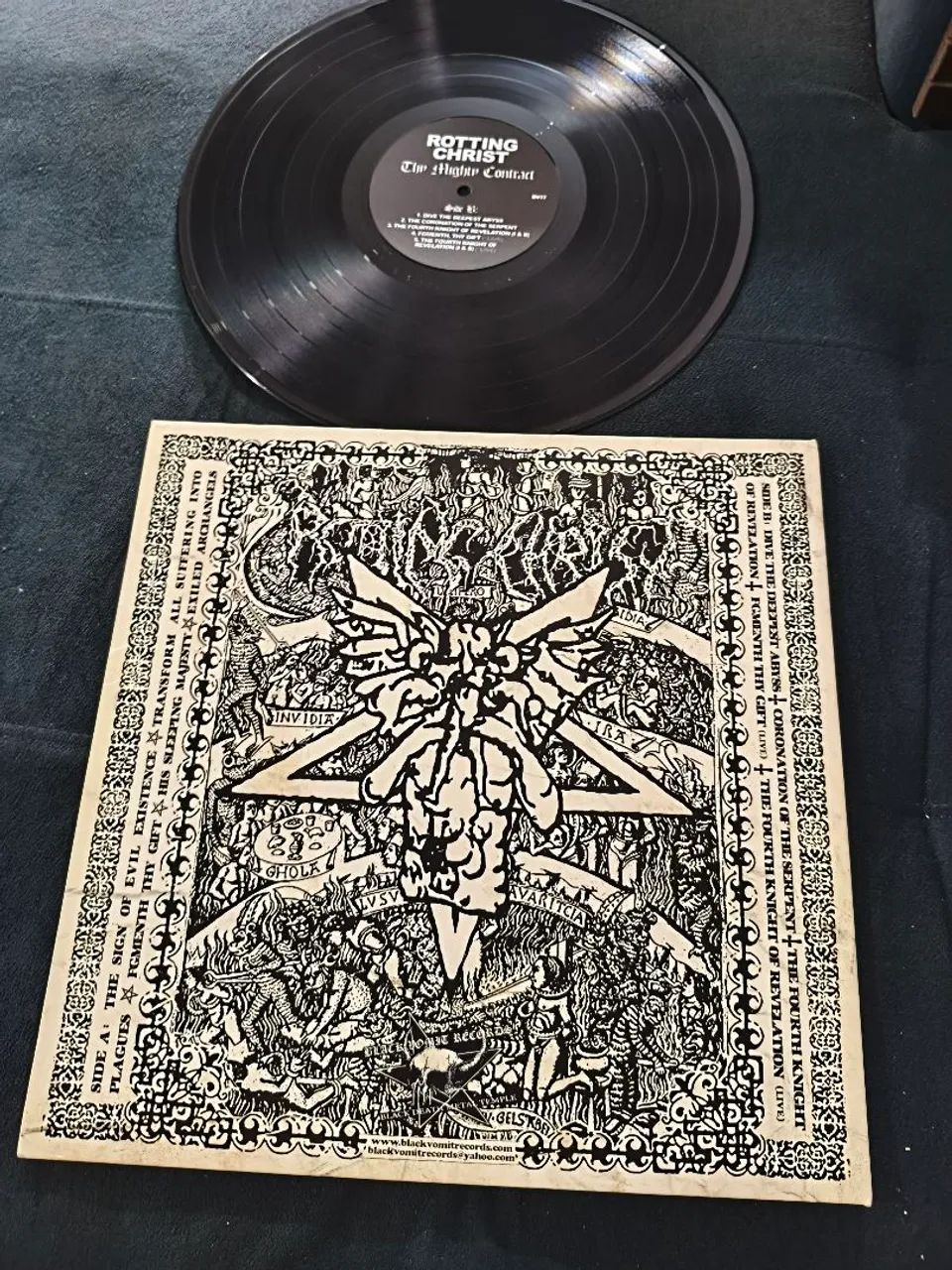 ?[RARO] Vinil LP Rotting Christ - Thy Mighty Contract (Black Vomit Records) - Foto 2