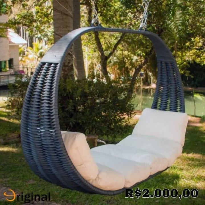 Balanços,sofás,mesas,chaises,poltronas produzidos em cordas náuticas,requinte e qualidade. - Foto 5