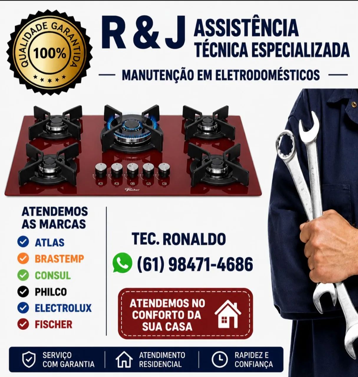 Conserto de Cooktop Diversas marcas 
