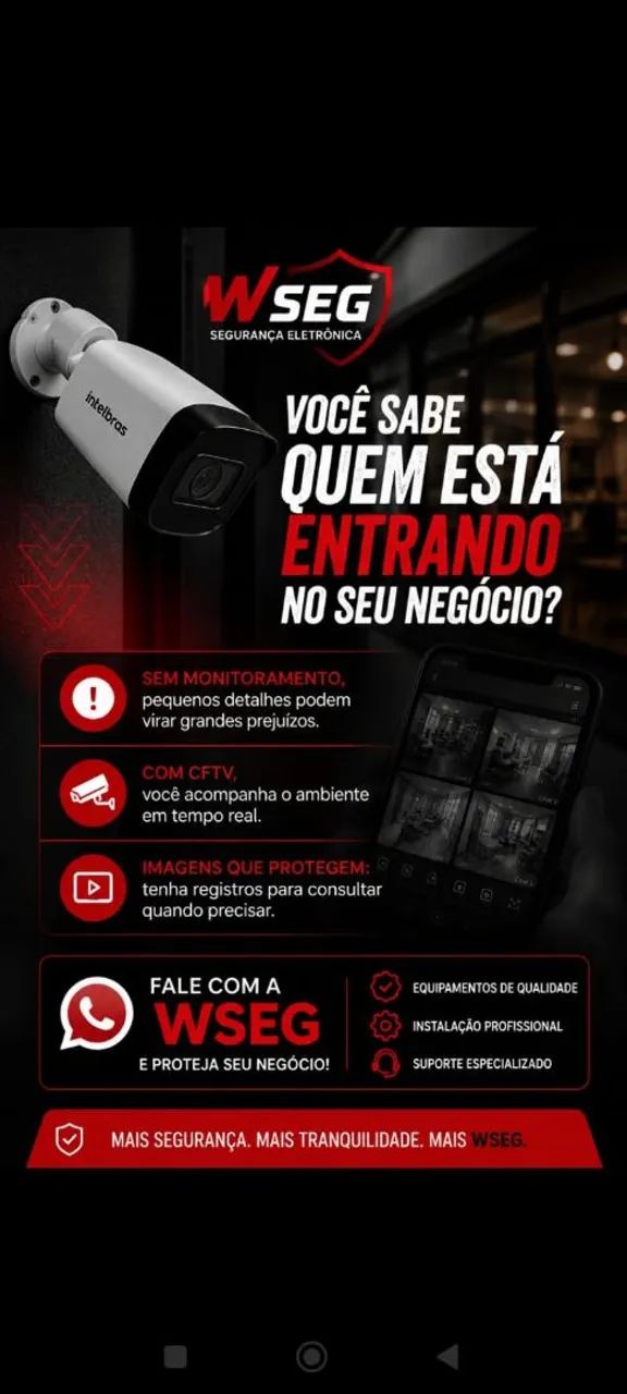 Câmeras de Segurança para Comércio e Empresa