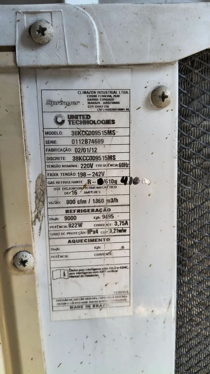 Compressor Springer 9000 btus - Foto 2