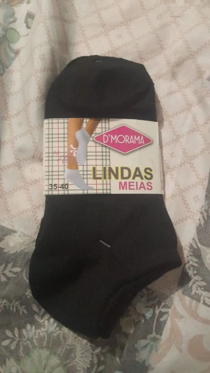 Kit com 3 pares de meia