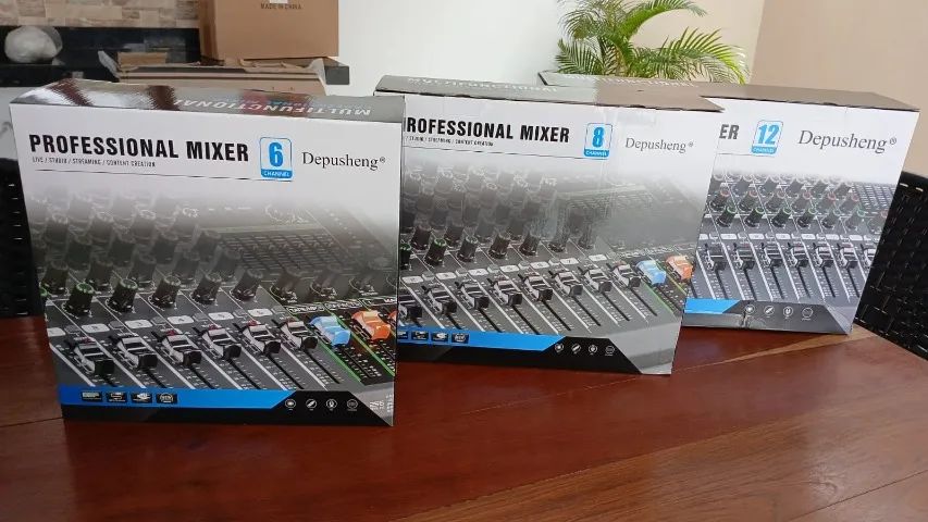 Mesa de som 8 canais  com efeitos (poucas uniddaes) - Foto 3