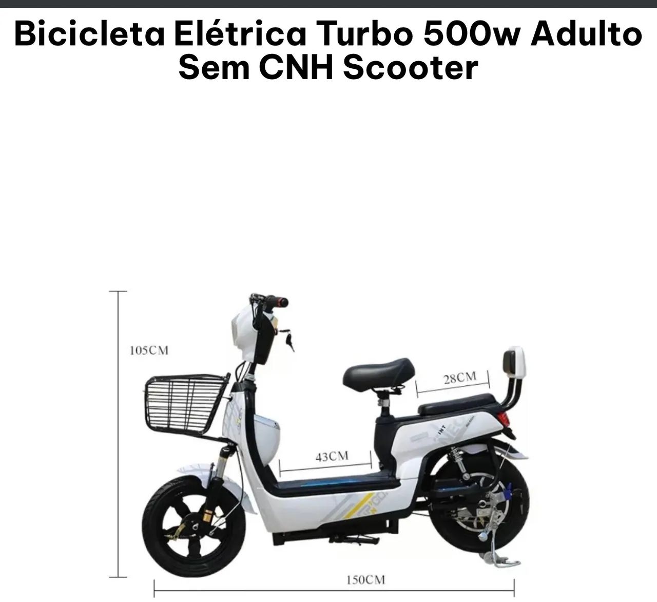 Scooter elétrica x500W autopropelido - Foto 2