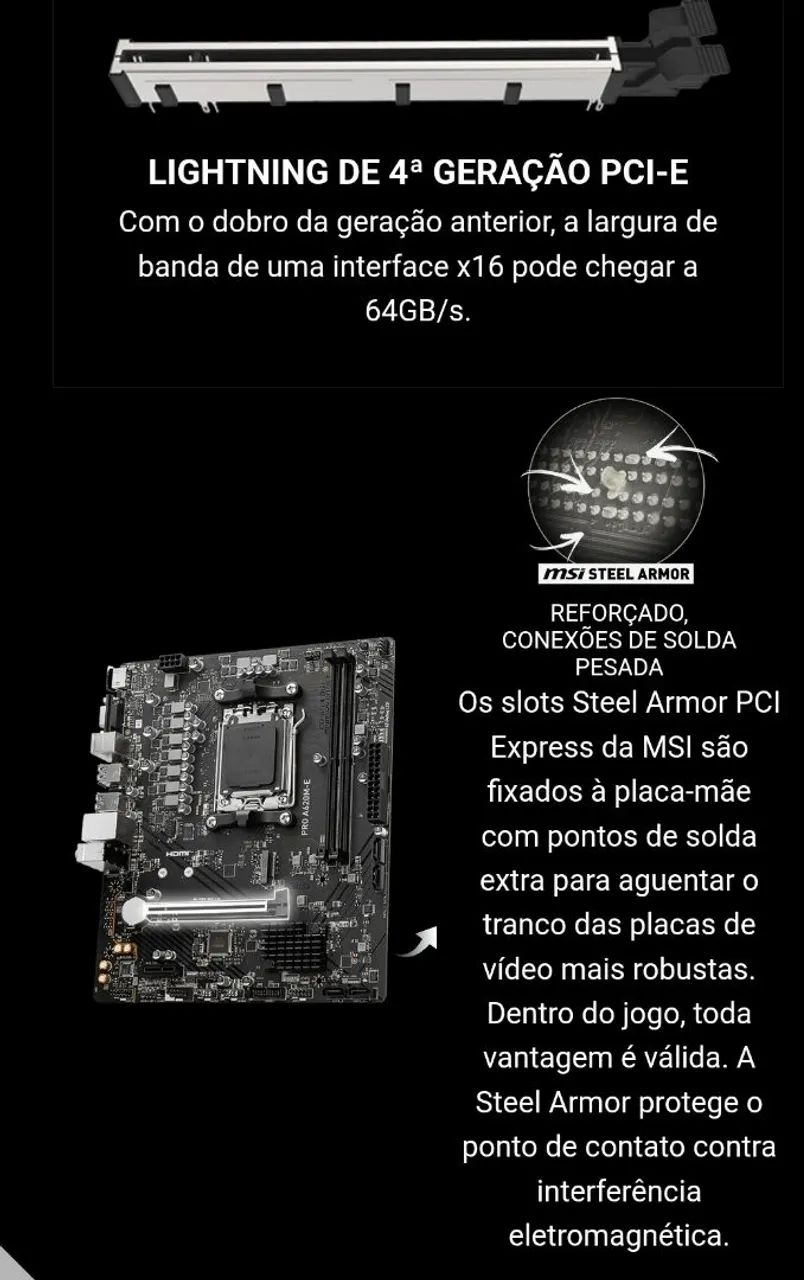 Placa mãe A620M-E am5 - Foto 5