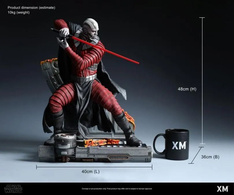 Estátua Darth Malak 1/4 Xm Studios Sideshow - Foto 5