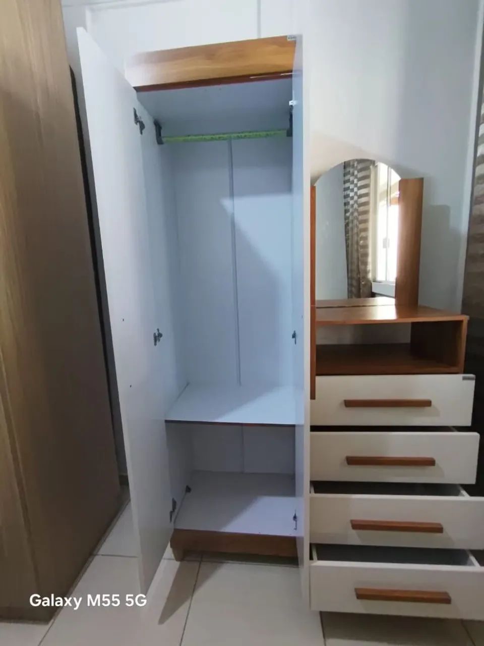 CÔMODA COM SAPATEIRA 5 GAVETAS - Foto 3
