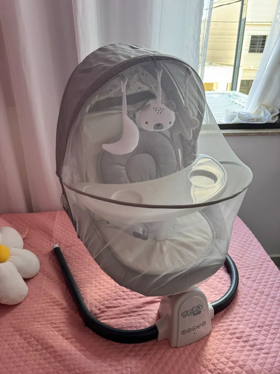 Cadeirinha De Descanso Balanço Bebê Elétrica Snug Maxi Baby - Foto 4