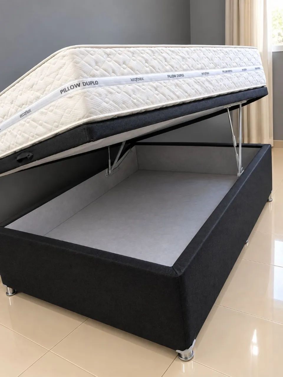Cama box casal baú 