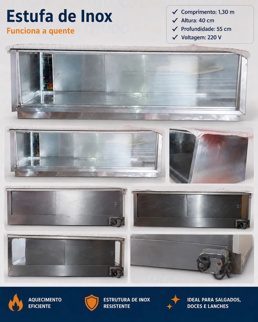 Estufa profissional Aço Inox - Foto 3