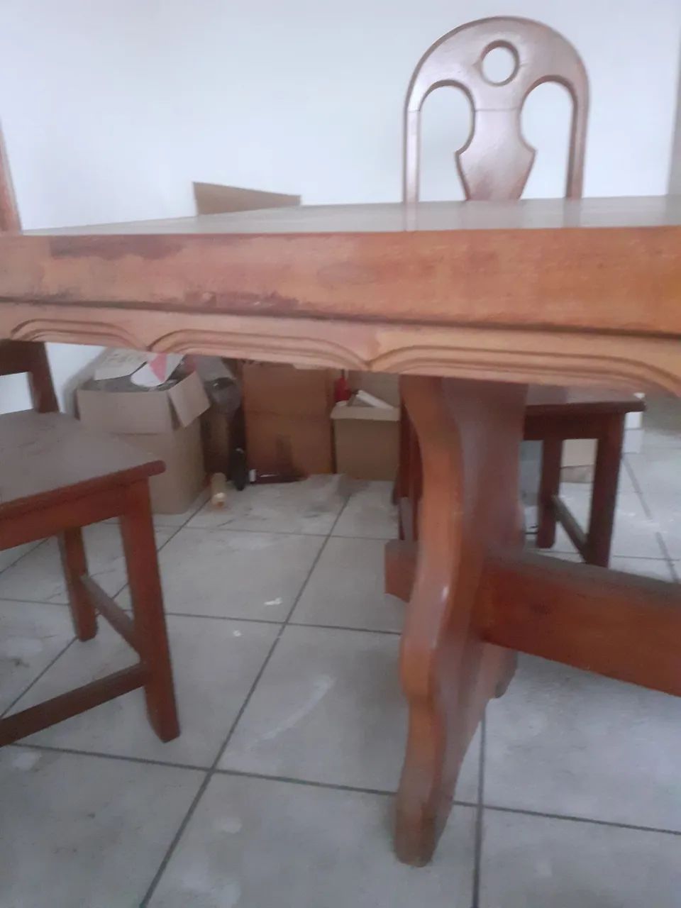 Mesa de jantar madeira maciça angelin - Foto 4