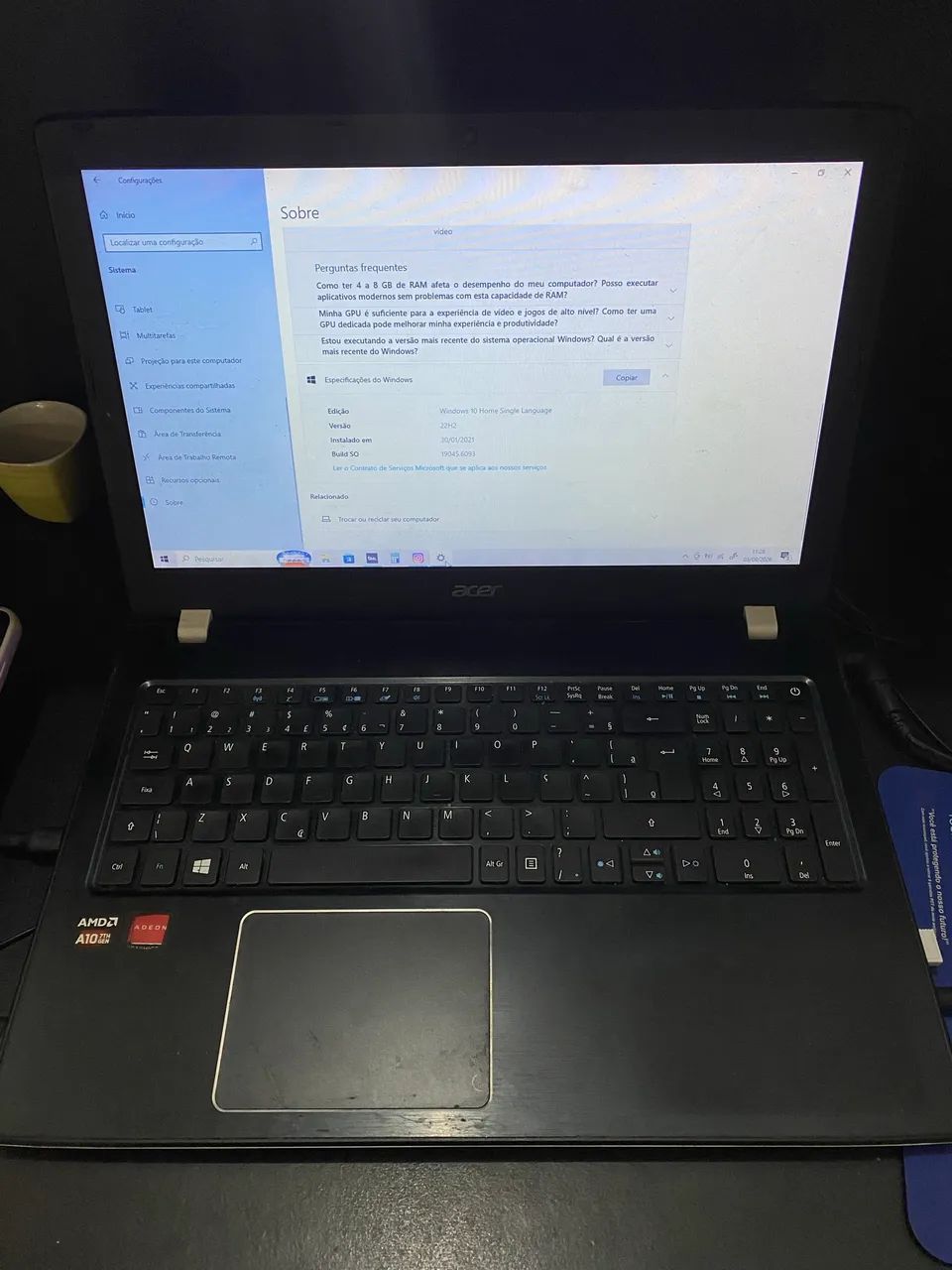  Notebook ACER com ssd  - Foto 2