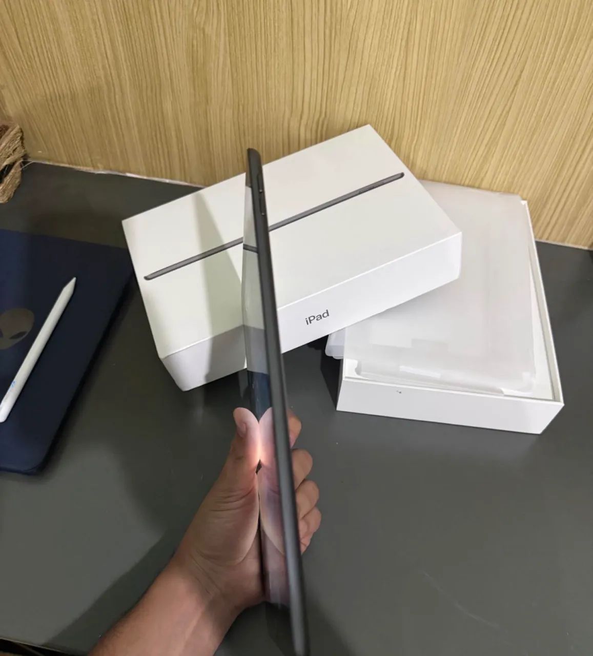 IPAD 9 Space Gray com capa case e caneta  - Foto 3