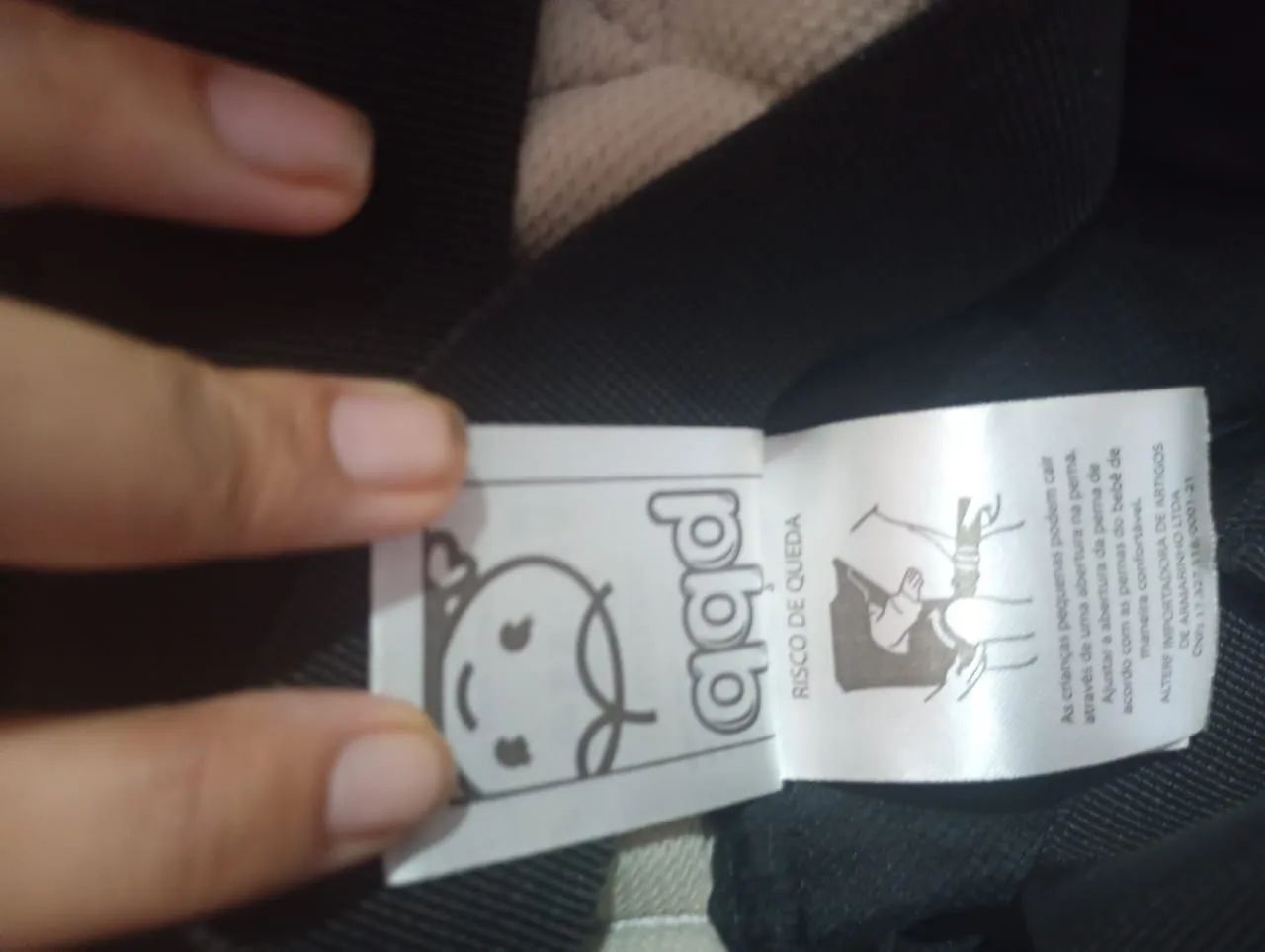 Vendo canguru para bebê BBD - Novo Sem Uso - Foto 5