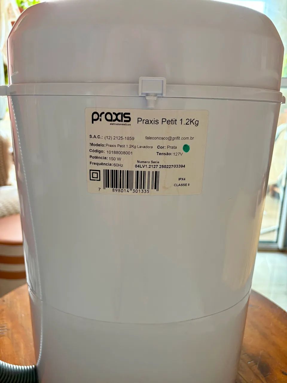Mini Lavadora Praxis Petit 1,2 kg - Funcionando Perfeitamente - Foto 4