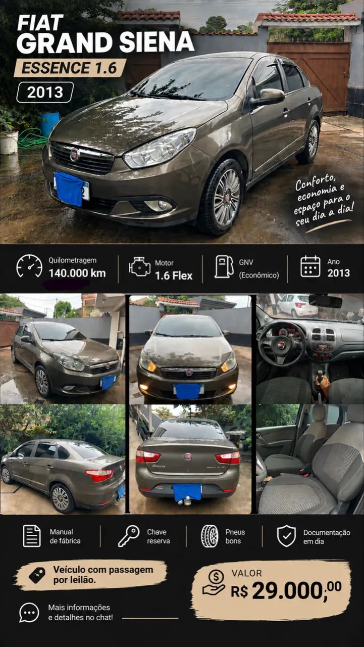 Fiat Grand Siena ESSENCE 1.6 FLEX 16V 2013