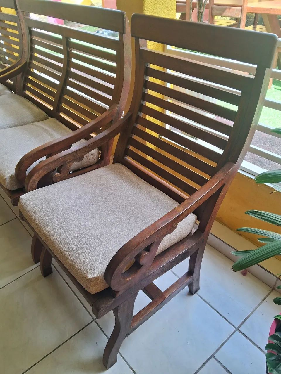 Conjunto em angelim pedra com assentos  - Foto 2