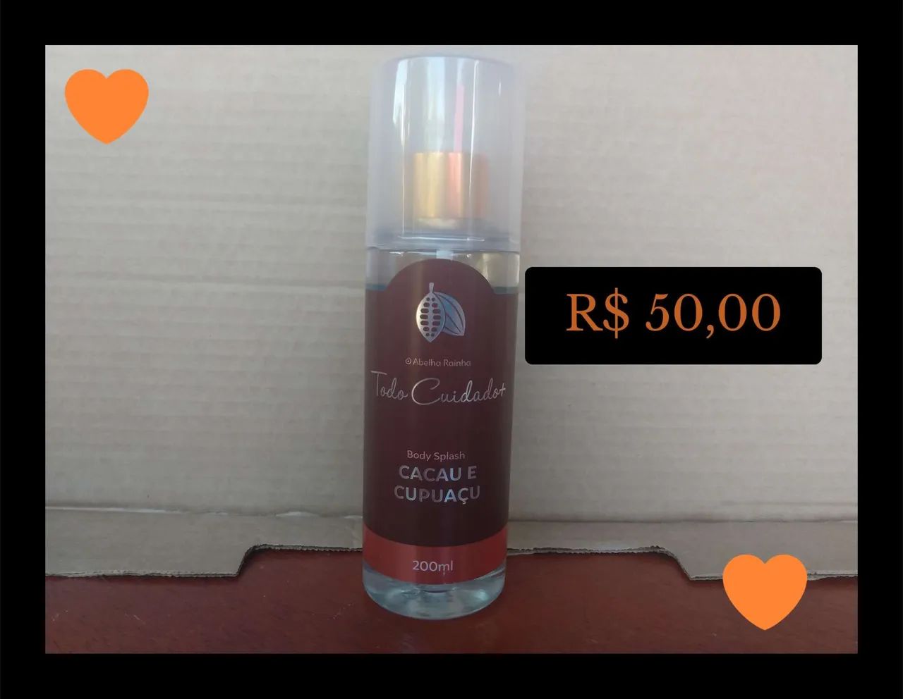 Body splash corporal cacau e cupuaçu 200ml