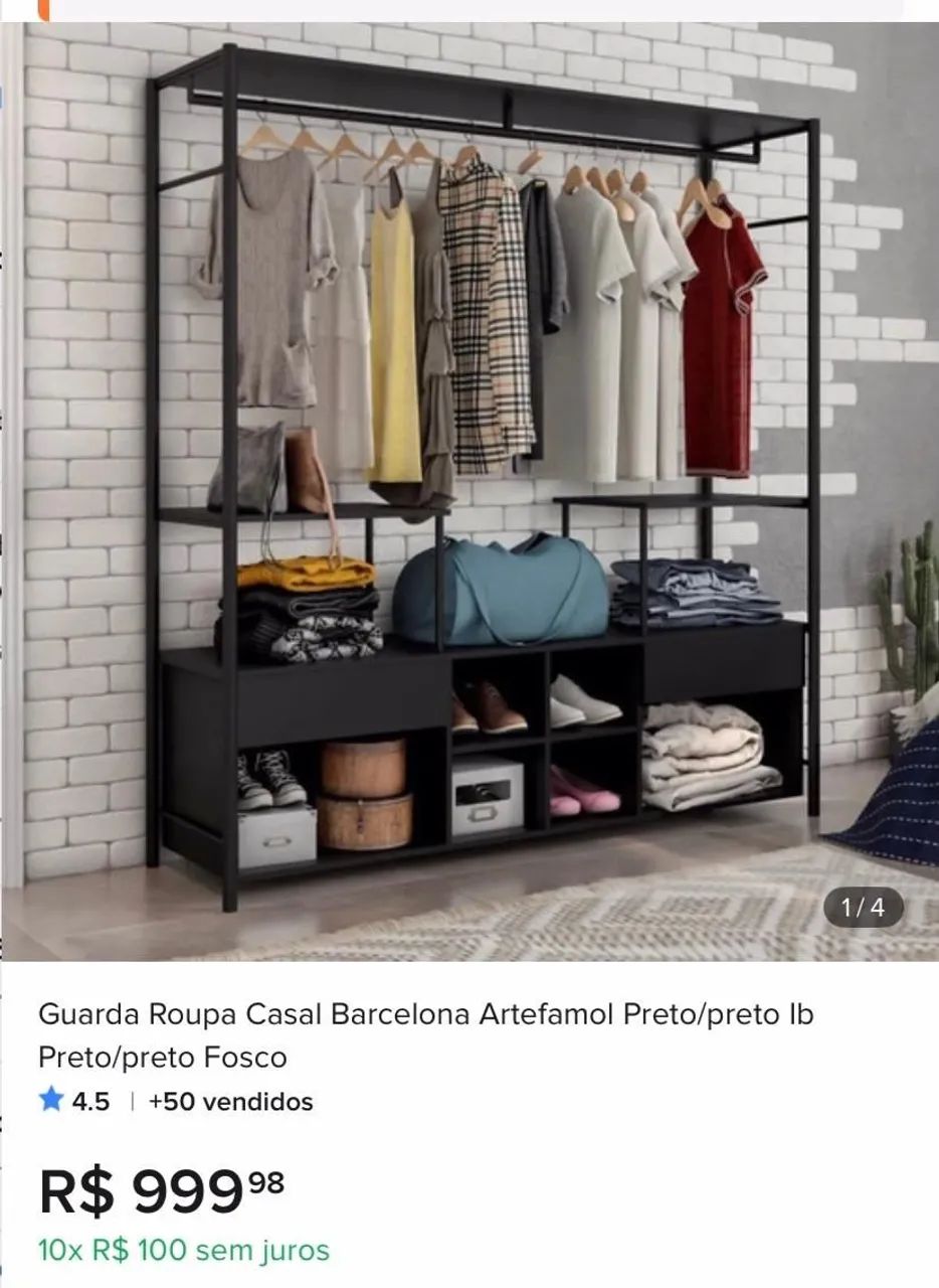 GUARDA ROUPA - ESTILO ARARA