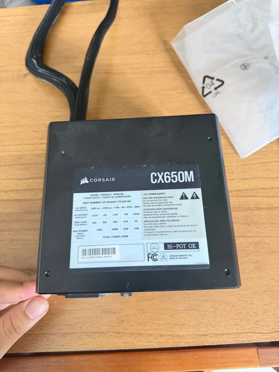 FONTE CORSAIR 650M 80 PLUS  - Foto 3