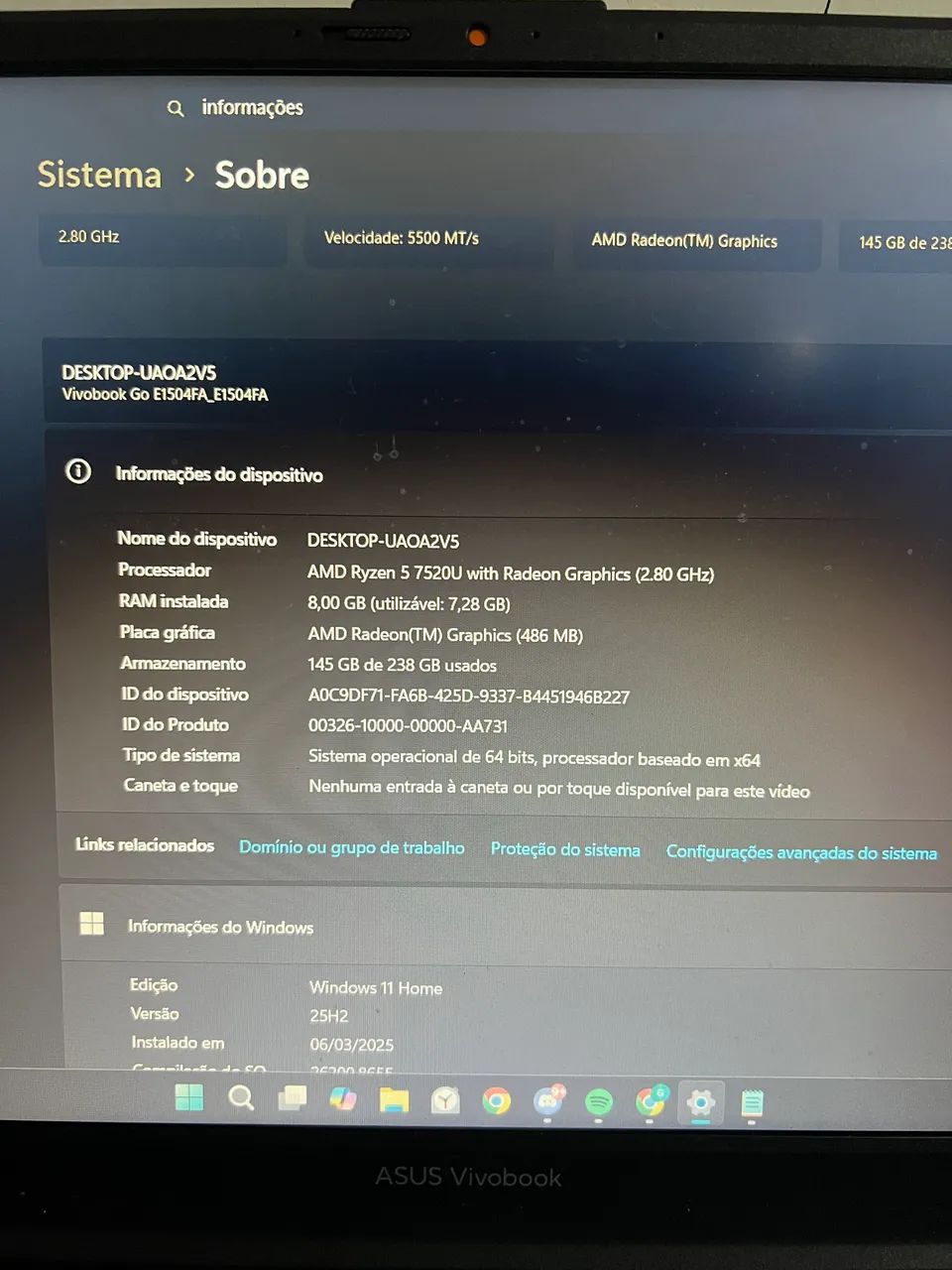 Notebook Asus Vivobook Go 15 - Foto 4