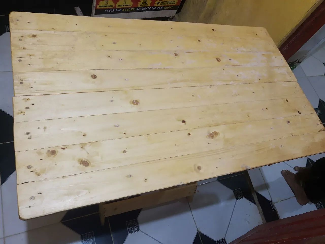 Mesa dobrável de madeira  - Foto 5