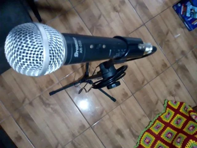 Microfone e suporte  - Foto 2
