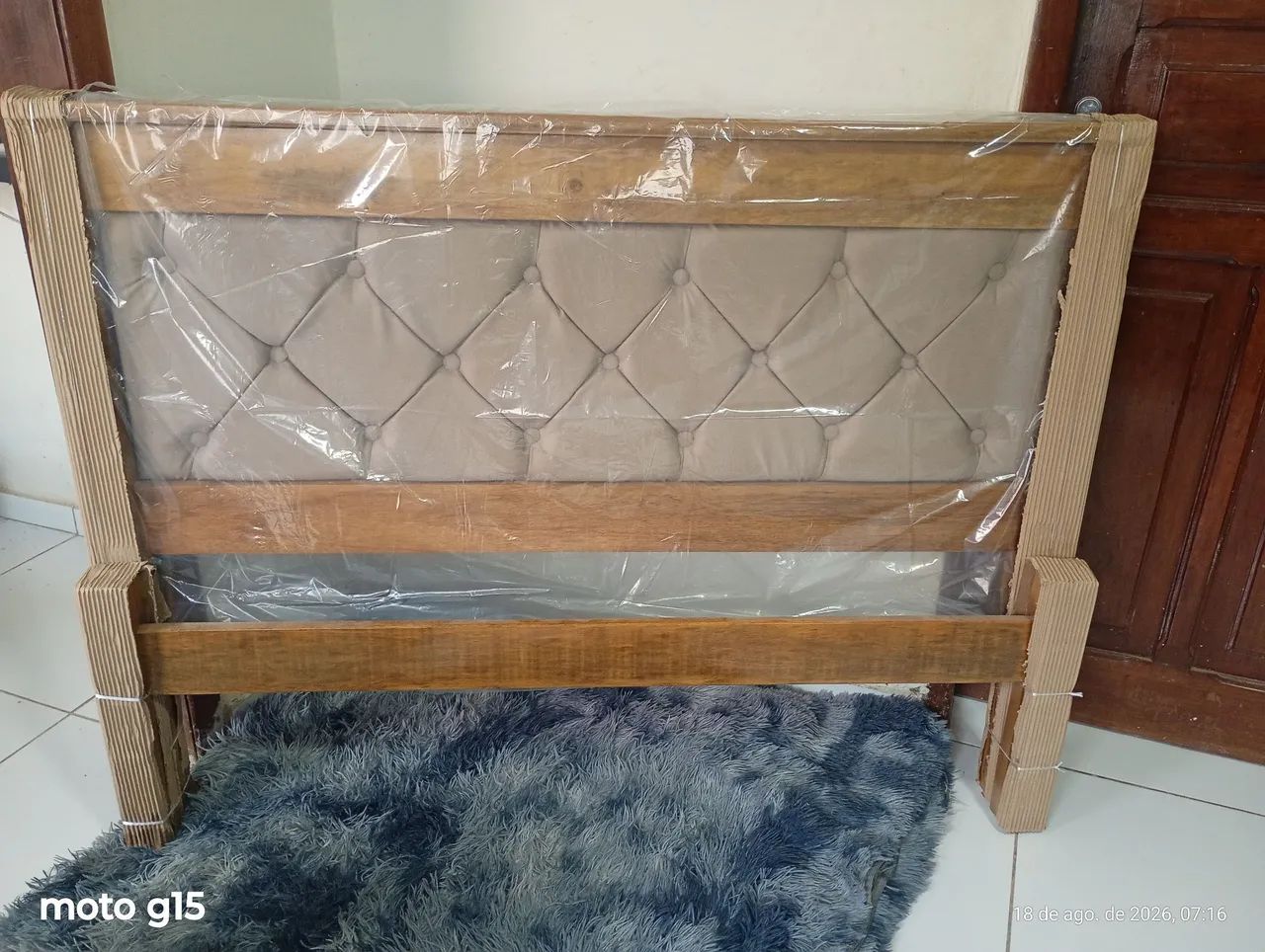 Cama de casal 100% madeira - Foto 2