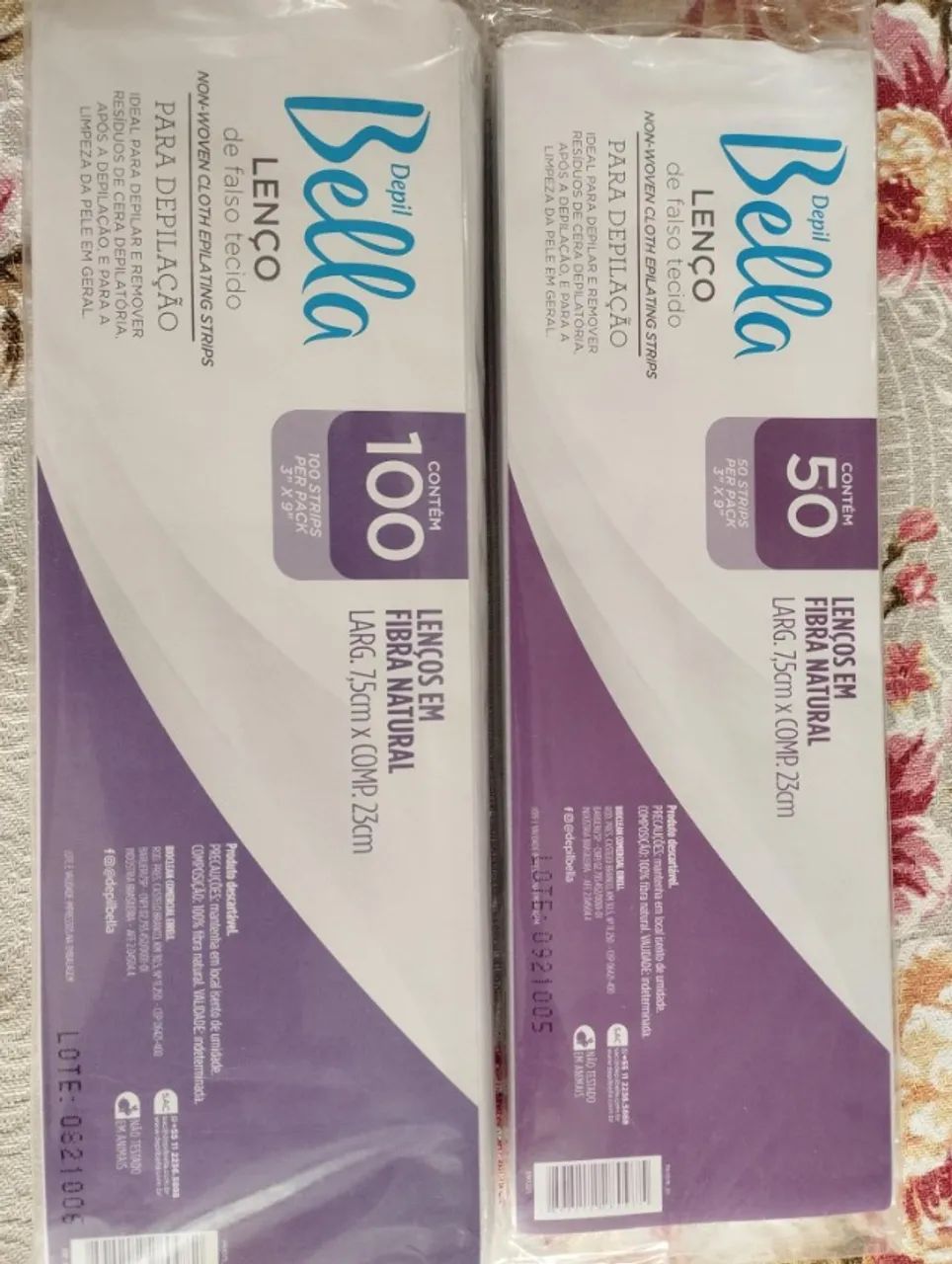Lenços e folhas de depilação mais laminado reflexos
