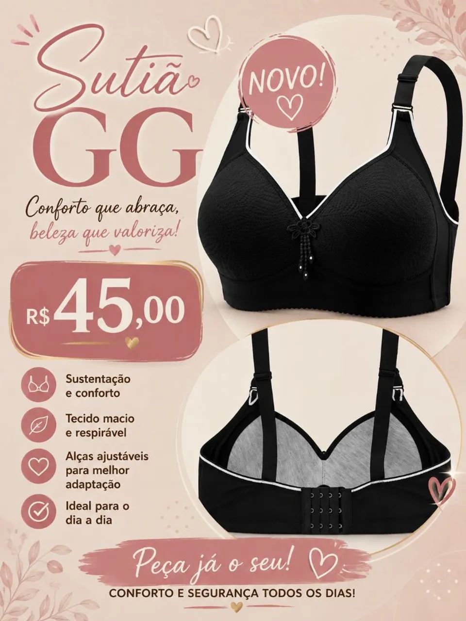 Sutiã plus size 
