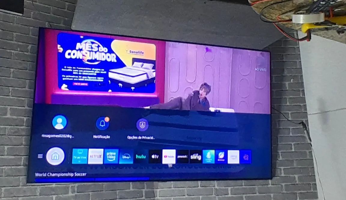 Smart tv Samsung 65" funcionando perfeitamente  - Foto 2