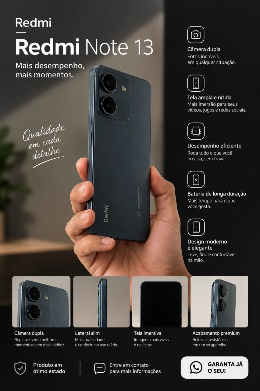 Celular Redmi Seminovo - Foto 4