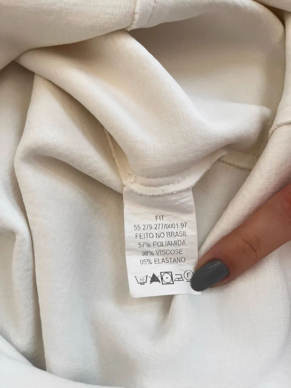 Blusa FIT off white / M  - Foto 2