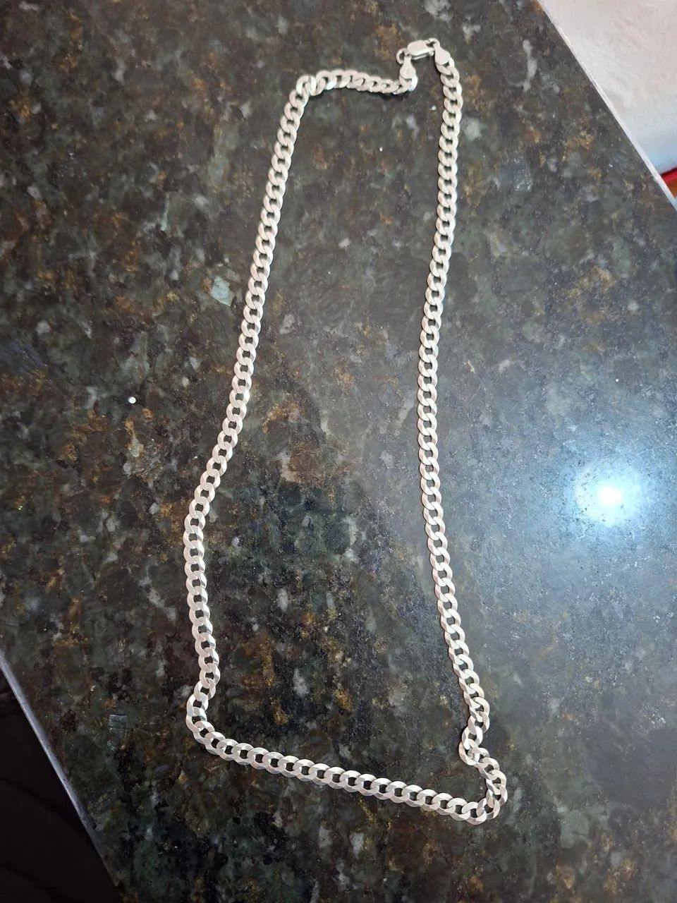 Corrente prata masculina 