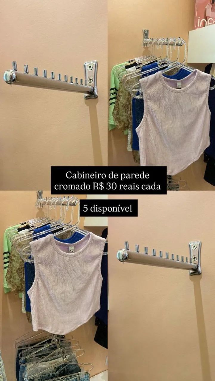 Manequins em polietileno e araras - Foto 3