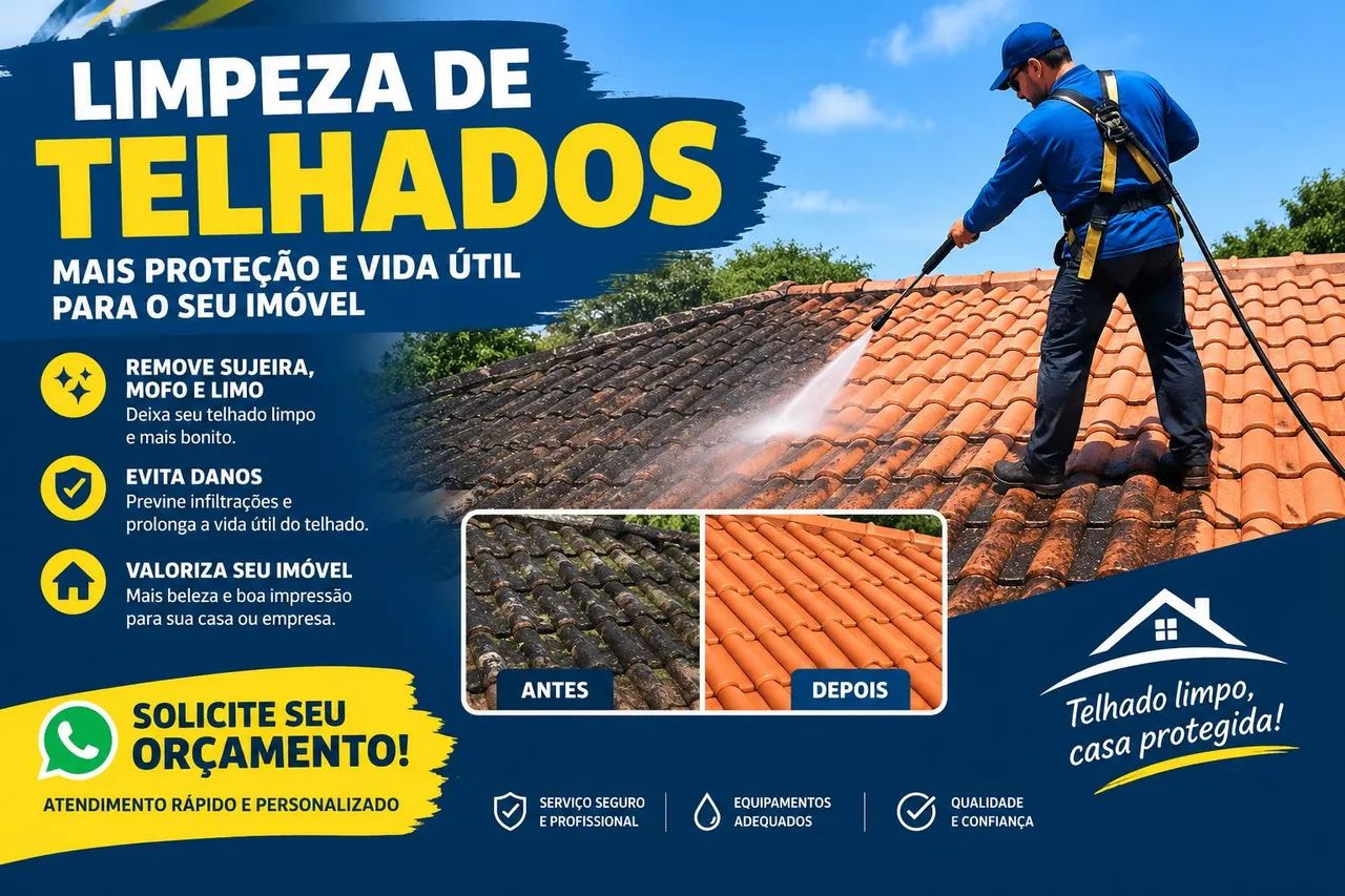 Limpeza de Telhados!