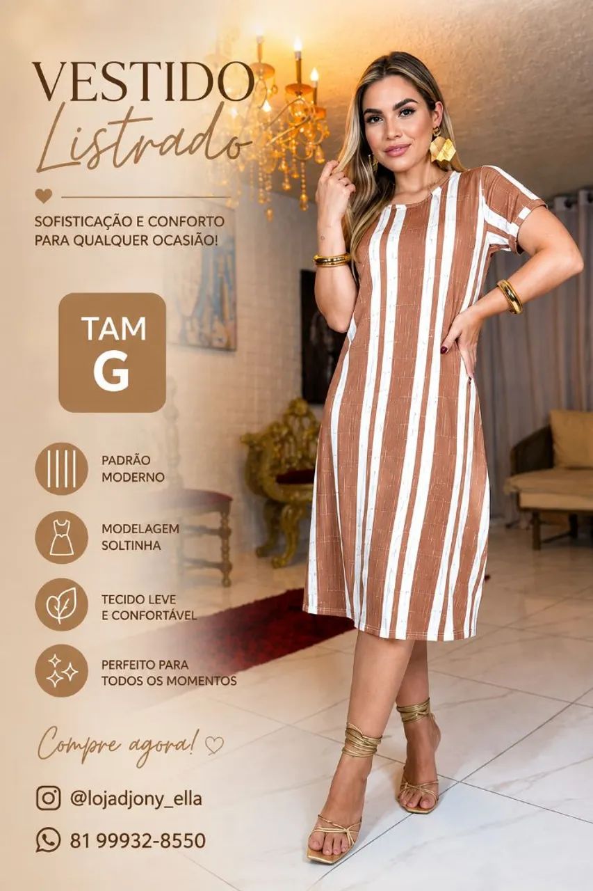 Vestido longo em malha - Foto 3