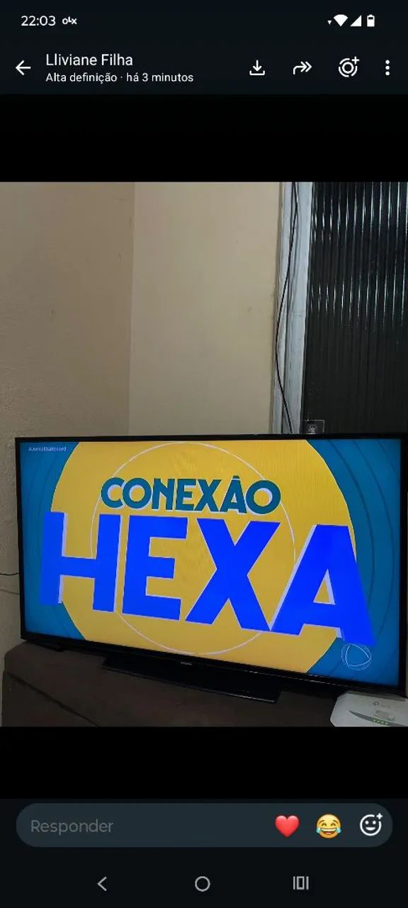 Televisão funcionando perfeitamente 
