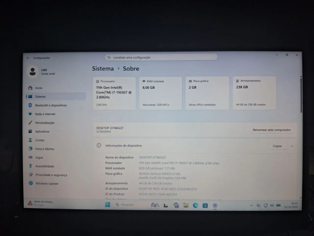 Notebook Lenovo E14 i7 11th - Foto 3