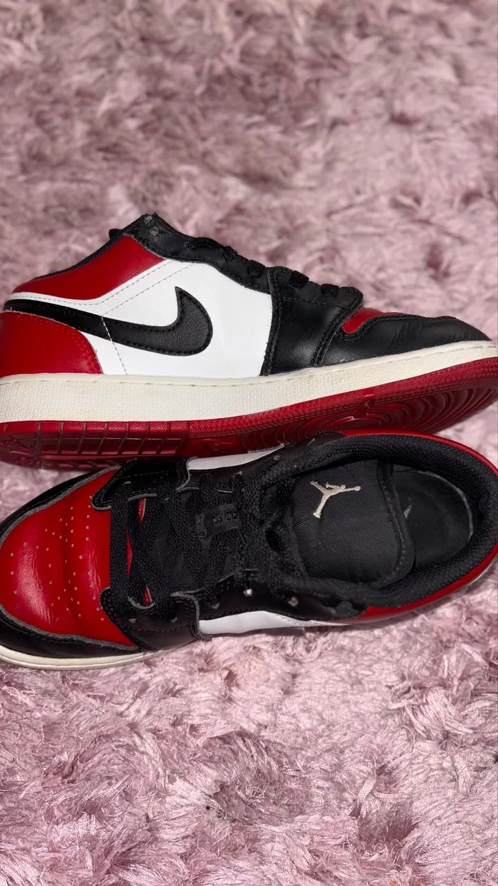 Air Jordan 1 Low Bred Toe Original